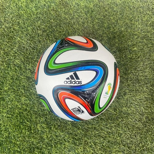 Brazuca 2014 FIFA World Cup Official Match Ball Replica – Size 5 Soccer Ball, Composite Leather, Water Resistant, High-Visibility Design