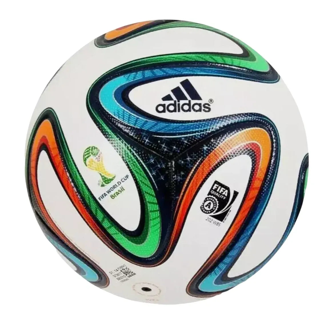Brazuca 2014 FIFA World Cup Official Match Ball Replica – Size 5 Soccer Ball, Composite Leather, Water Resistant, High-Visibility Design
