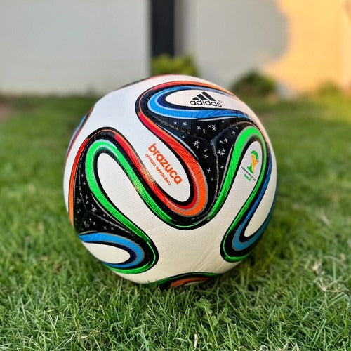 Brazuca 2014 FIFA World Cup Official Match Ball Replica – Size 5 Soccer Ball, Composite Leather, Water Resistant, High-Visibility Design